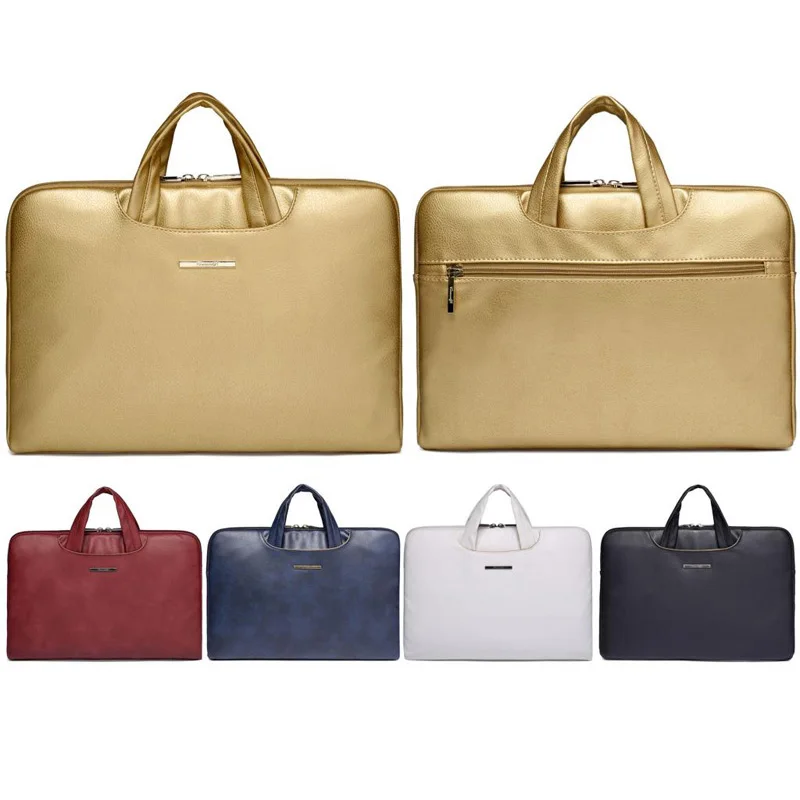 Luxury New 13 14 15 15.6 Inch Leather Laptop Notebook Sleeve Bag Case