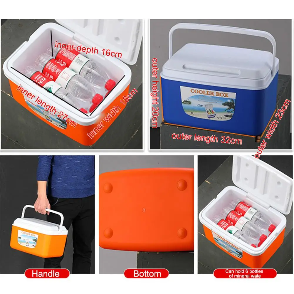 8L Outdoor Incubator Portable Food Storage Box Car Cold Box Fishing Box Cooler Fridge Box For Travel 8L Outdoor Incubator Portable Food Storage Box Car Cold Box Fishing Box Cooler Fridge Box For Travel