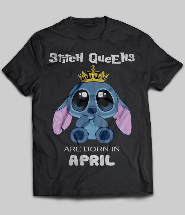 GILDAN Brand Stitch Queens Are Born In April Футболка мужская футболка с коротким рукавом