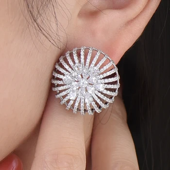 

missvikki Trendy High Quality Jewelry Round Stud Earring Jewelry Geometric Stunning Earring Oorbellen Brincos Bijoux 2020 New