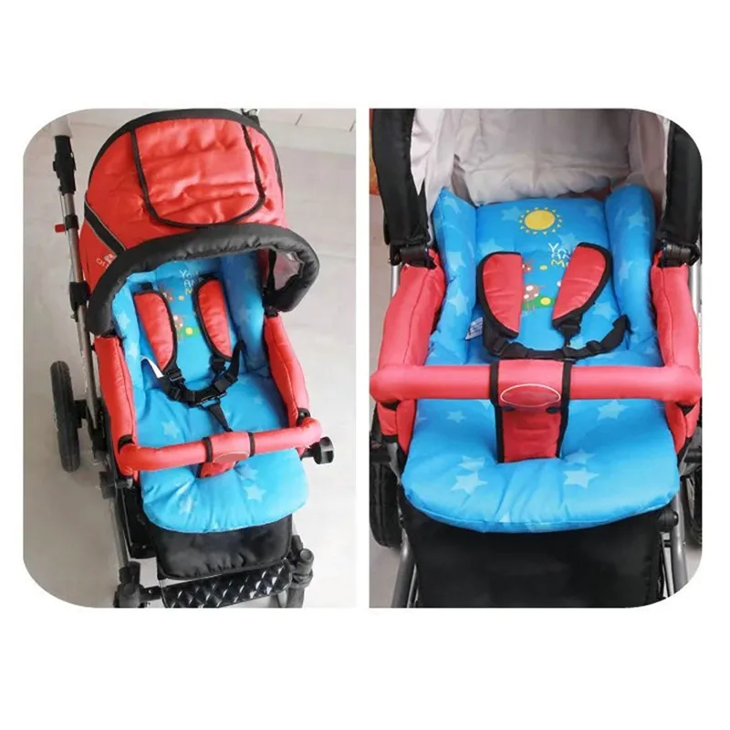 Новейшая детская коляска, подушка для детской коляски, подушка для сиденья, толстое хлопковое сиденье, коврик для детской коляски 0-36 месяцев