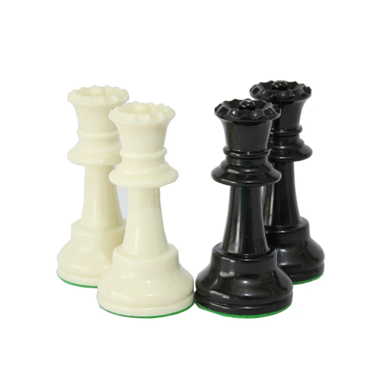 International Standard Chess Game Set Competition King 97mm Large Plastic Chess Set Chessboard 4 queen Board Games qenueson