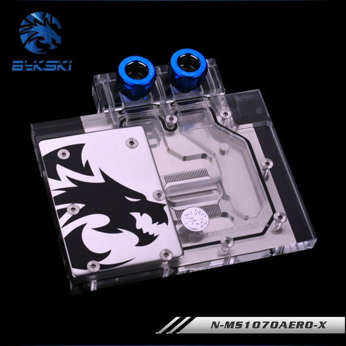 Bykski N MS1070AERO X Full Cover Graphics Card Water Cooling Block for