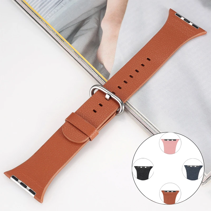

Genuine Leather strap for apple watch band 44mm/40mm 42mm 38mm 4/3/2/1 correa watchband for iwatch bracelet accessories