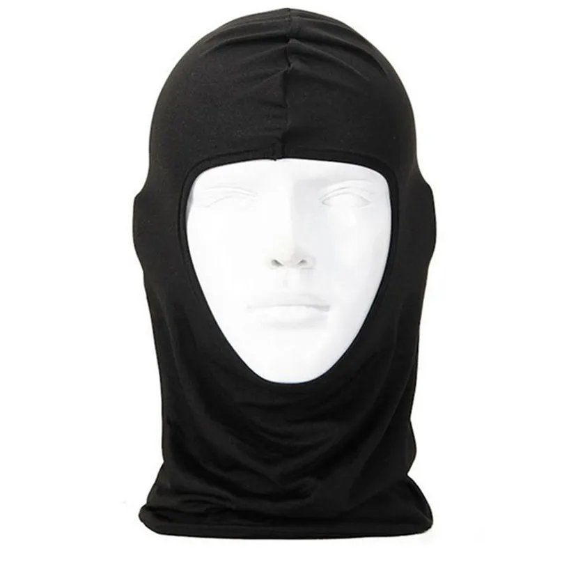 Новая классическая лайкра Лыжная маска для лица для велосипеда CS спортивная футбольная маска Балаклава головная повязка головной убор Хэллоуин маска для лица# 2a - Цвет: Black