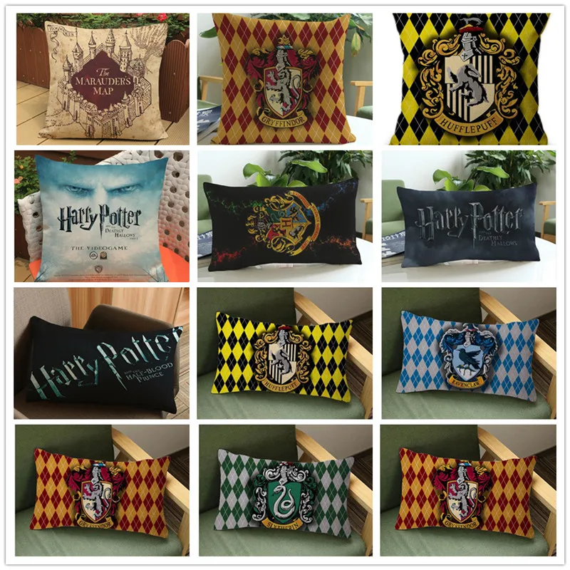 

Decorative throw pillows case harry potter Movie cotton linen cushion cover for sofa home decor funda cojines