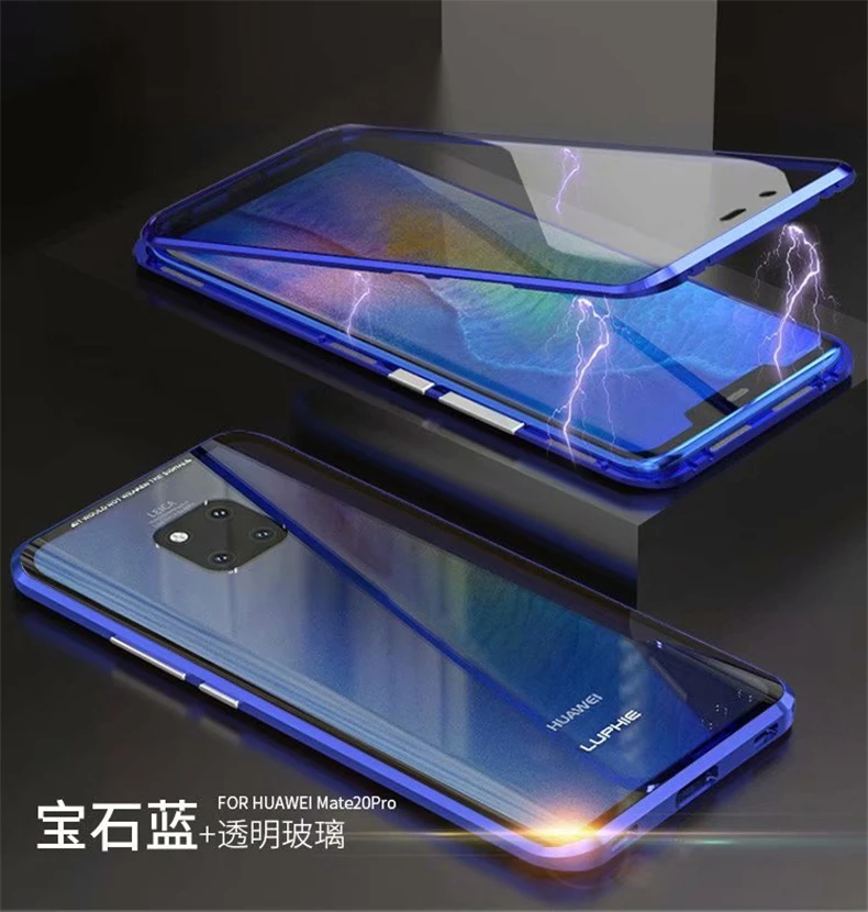 Для huawei Honor 9X Pro Магнитный чехол Honor 20 Pro 8X10 Nova 5 Pro двухсторонний закаленное стекло чехол для huawei mate 20 30 Lite