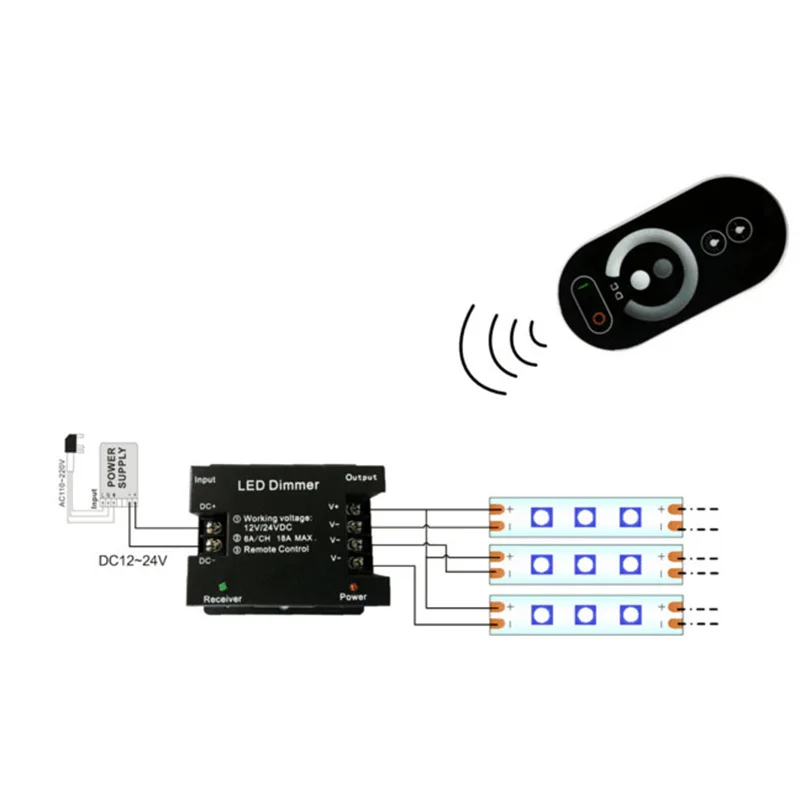 

LED Controller Dual Color Temperature Monochrome Controller Color Box Controller