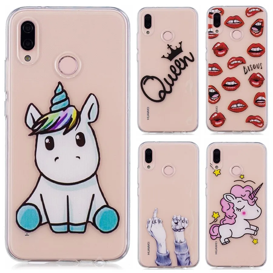 

Huawei P20 Lite Soft Case on for Fundas Huawei P20Lite Case for Capa Huawei P20 Lite P20Lite Covers Unicorn Silicone Phone Cases