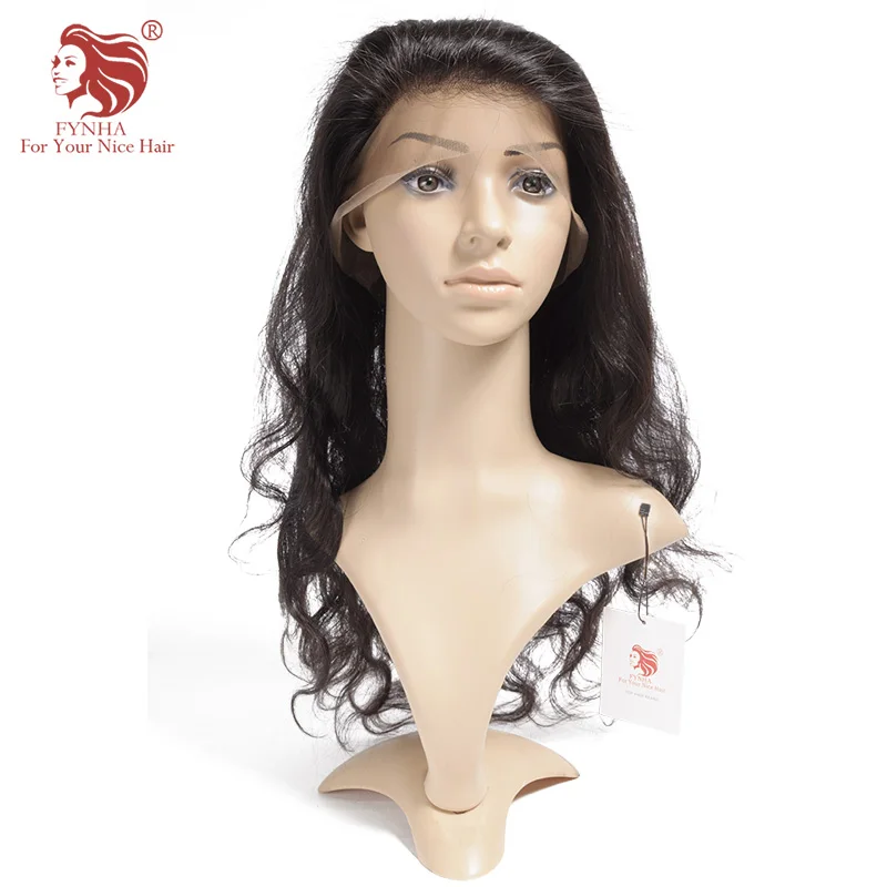 [FYNHA] 360 Lace Frontal Body Wave 100% Human Hair Virgin Hair Natural Hairline With Baby Hair Free Shipping body-wave-with-frontal