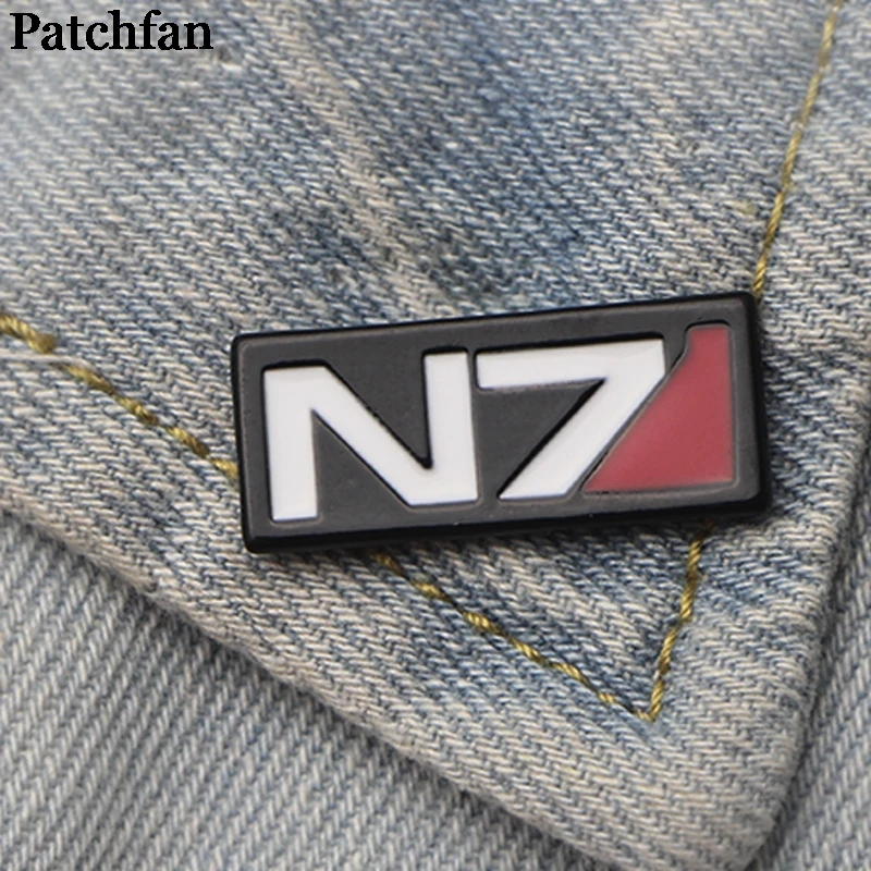 Mass effect из цинкового сплава для галстука значки para рубашка сумка Одежда Кепка
