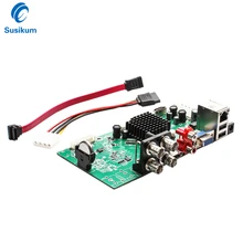 4 канала 4 в 1 AHD DVR видеонаблюдения безопасности CCTV видео рекордер DVR 4CH 1080N Гибридный NVR доска для аналоговых камер