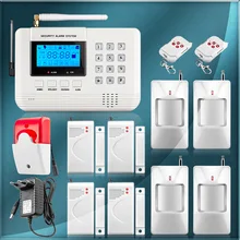 Горячий Продавать Бесплатная Доставка оптовые Беспроводной PSTN GSM Сигнализация 433 МГц Главная Охранная Охранной Сигнализации