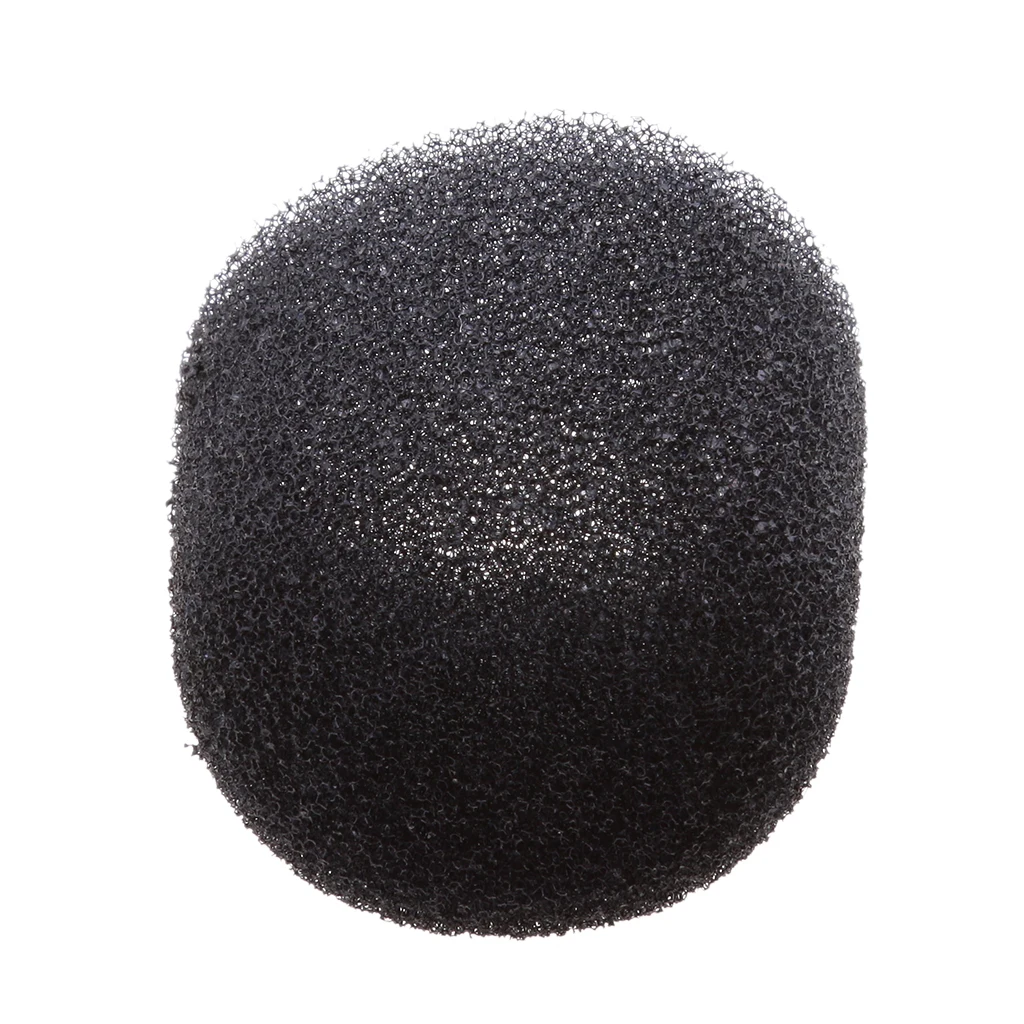 20Pack Ball Type Handheld Stage Karaoke Microphone Windscreen Foam Cover Caps 3cm Diameter Black