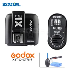 Godox XTR-16 Беспроводной 2,4G Мощность Управление вспышки приемники+ X1T-C ttl Беспроводной передатчик для Canon Godox AD180 AD360 AD360II