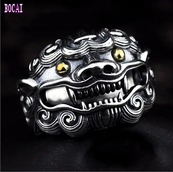 

925 silver ancient beast ring Thai silver retro new creative man's silver ring