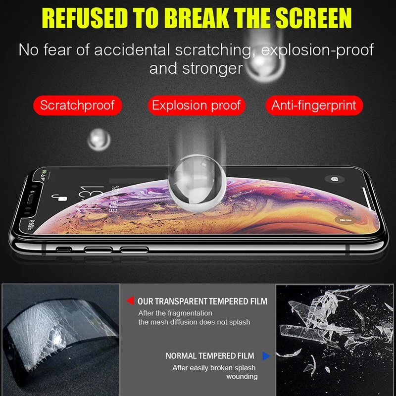 tempered glass for iphone 6 7 5 s se 6 6s 8 plus XS max XR Protective glass for iphone 7 8 x screen protector on iphone 7 6S 8