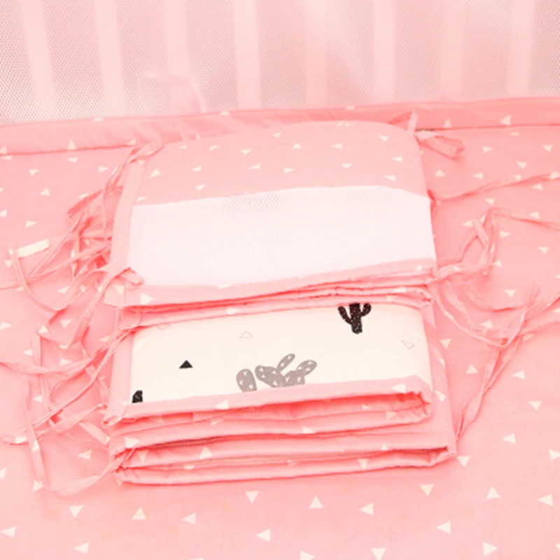 60/70/120/130/140 Baby Bedding Bumper Breathable Summer Newborn Baby Crib Bumper 3D Mesh Crib Bedding Toddler Infant Protector