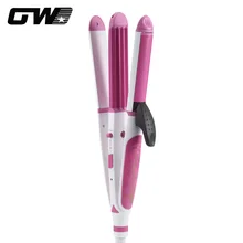 Guowei GW-7008 Электрический 4 в 1 гофрированные щипцы для завивки, выпрямления волос Waver вращающийся для волос Утюг завивка, укладка инструмент