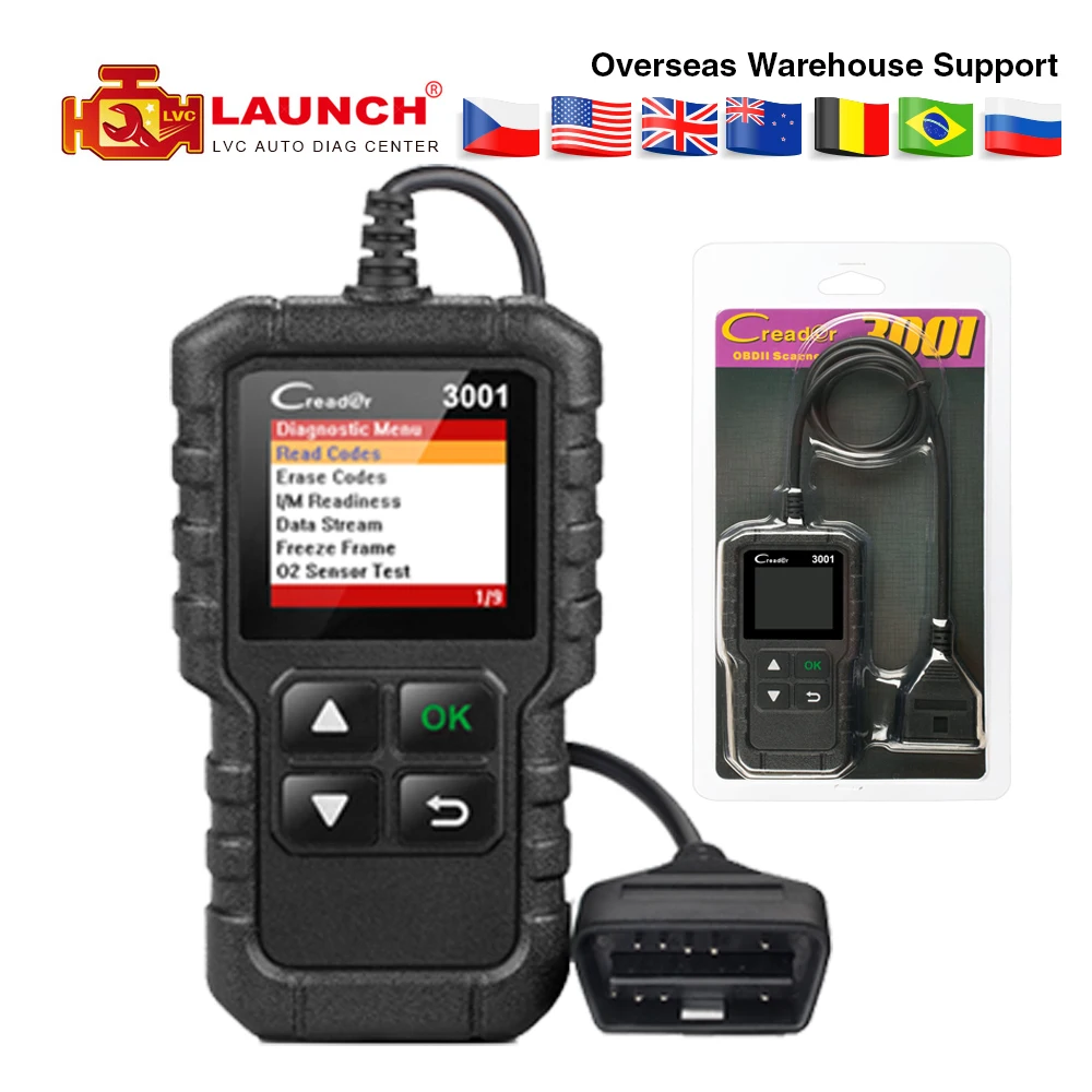 Aliexpress.com : Buy LAUNCH X431 CR3001 OBD2 CAR Code Reader Support ...