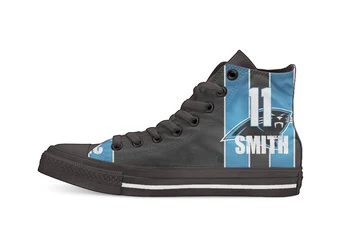 

Carolina Football Player Smith High Top Canvas Shoes Custom Walking shoes