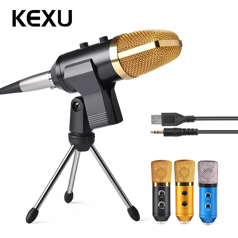 

ML-F100TL USB Condenser Microphone Professional Microphone for Video Recording Karaoke Radio Studio Microphone for Computer PC