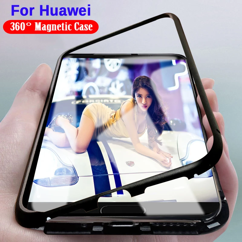 

Safety 360 Protective Case For P20 Mate 20 Lite Pro Flip Cover Phone Case For Huawei Nova 3 3i Honor Play 8X 10 Magnetic Shell