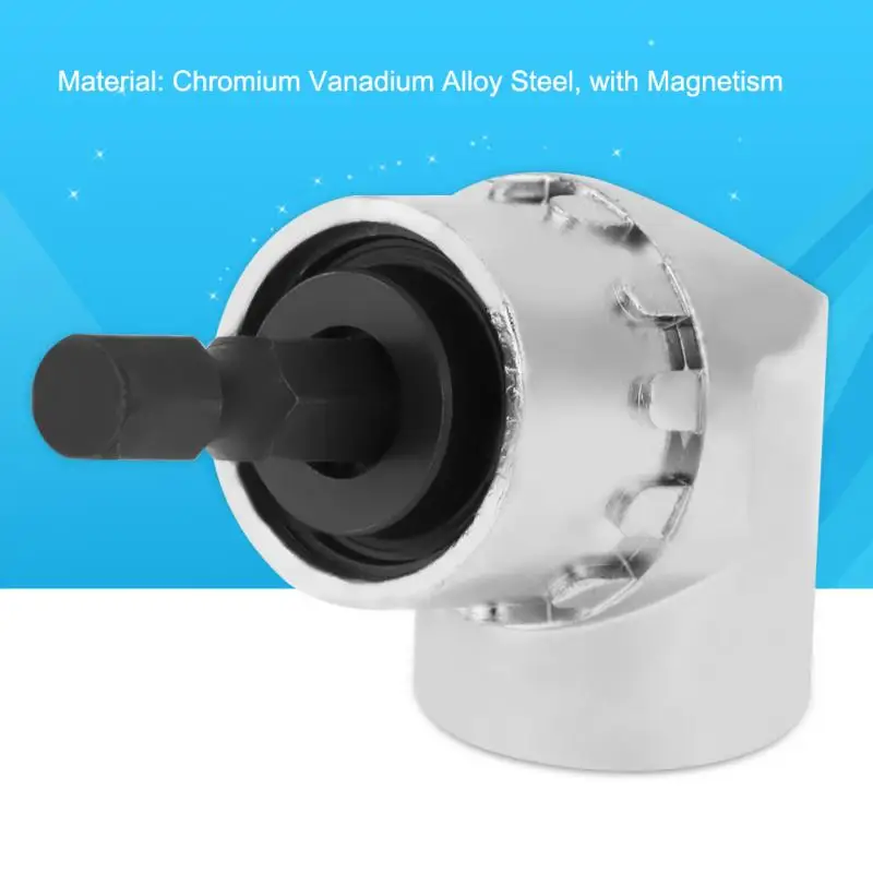 

1 Pcs 105 Degree 1/4inch Angle Hex Extension Drill Bit Adjustable Screwdriver Socket Holder Adapter