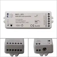DC5V-24V RGB SPI WiFi LED Pixel Strip Controller Support WS2811 WS2812B TM1809 TM1812 LPD6803 WS2801 UCS1903 TLS3001 IC