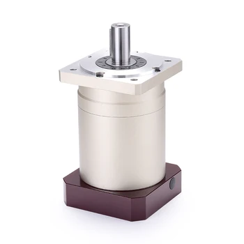 

120 Double brace Spur gear planetary gearbox reducer 8 arcmin 15:1 to 100:1 for 130 AC servo motor input shaft 24mm