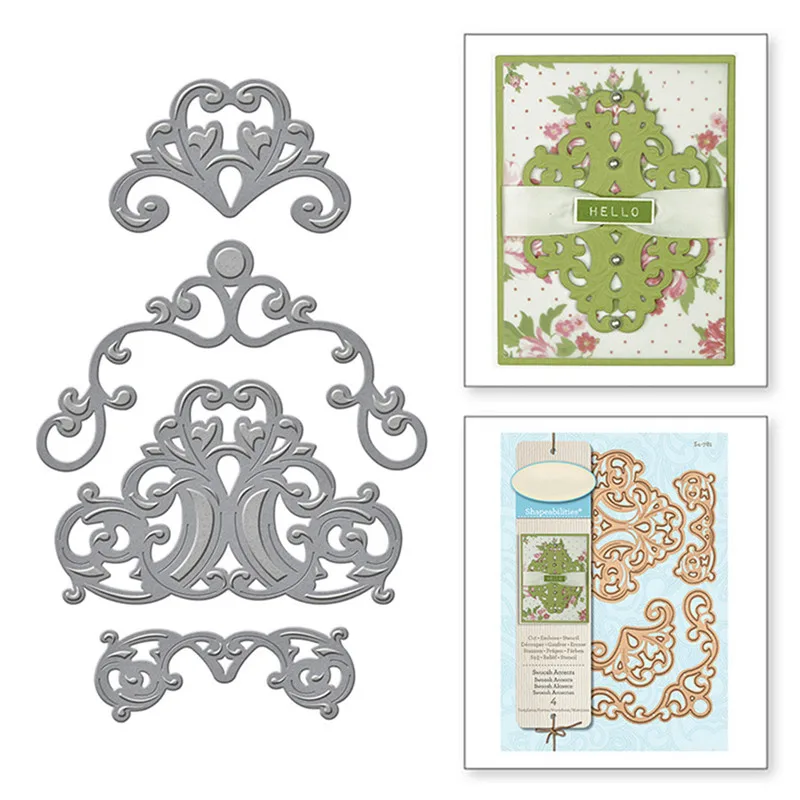 

Lace Frame Decor Metal Cutting Dies for Scrapbooking New Dies 2019 Die Cuts for Card Making Craft Dies Stitch Stencil Troqueles