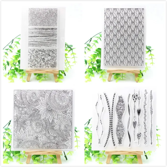 

KSCRAFT Vintage Transparent Clear Silicone Stamps for DIY Scrapbooking/Card Making/Kids Crafts Fun Decoration Supplies