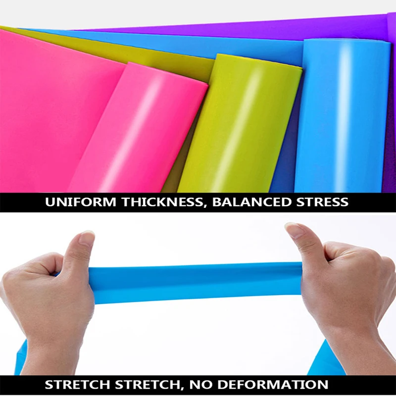 2.3m/1.8m/1.5m/ fitness Rubber Resistance Bands silicone elastic muscle Stretch equipment Yoga Pilates Expander Crossfit bands 