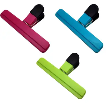

Feiqiong New Style 2Pcs Plastic Bag Clip Sealing Clamp Universal Food Sealing Clip Snack Clips Tea Bag Mouth Clamp Hot