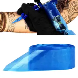 100 шт./упак. Синий татуировки Клип шнур рукава сумки питания одноразовые чехлы Сумки для татуировки Профессиональный тату-аксессуар