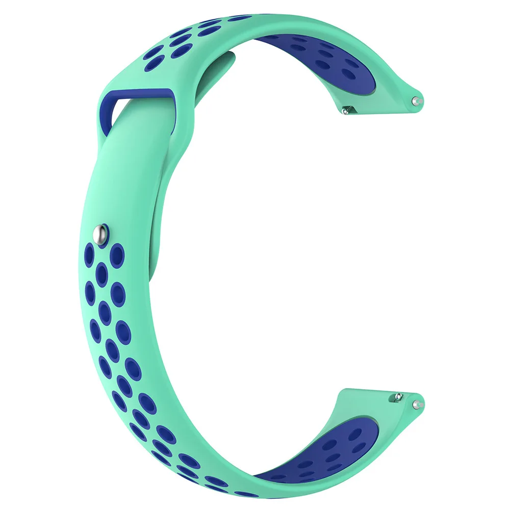 Силиконовый ремешок для часов для HUAWEI WATCH GT 46 мм GT 2 GT2 Смарт-часы ремешок для часов мягкий резиновый ремешок браслет 22 мм - Цвет ремешка: Mint green blue