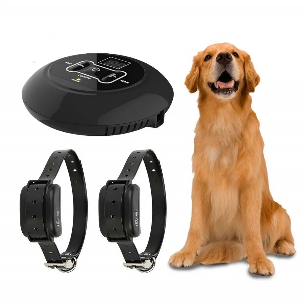 Беспроводная электрическая система удержания забора для домашних собак, беспроводной сигнальный передатчик для собак, тренировочный ошейник с вибрационным электрическим ударом