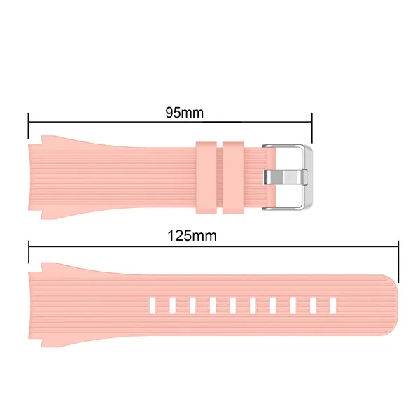 Спортивный силиконовый наручный ремешок для samsung Galaxy Watch 46 мм SM-R800 ремешок для samsung Galaxy Watch 42 мм SM-R810 умные часы ремешки - Цвет ремешка: Розовый