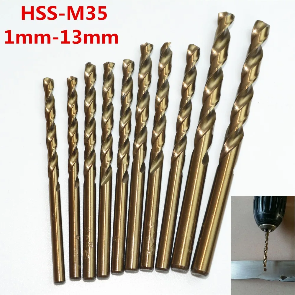 

1mm-20mm,1PCS,Twist drill bit straight handle high speed steel cobalt M35 grinding for stainless steel metal reamer drill bit