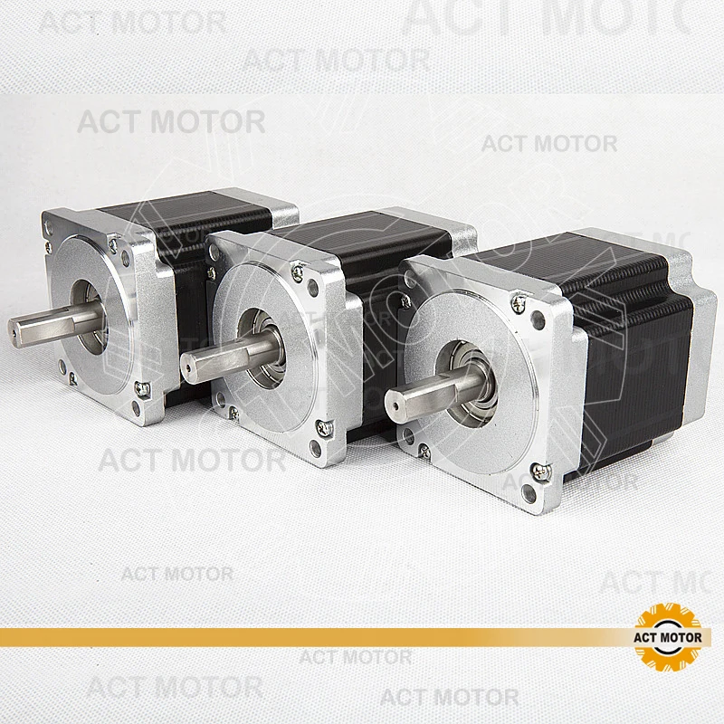 

ACT Motor 3PCS Nema34 Stepper Motor 34HS9456 1090oz-in 99mm 5.6A 4-Lead 2Phase CE ISO ROHS US UK JP CA DE Free Ship