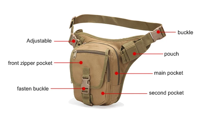 Тактическая поясная сумка, сумка для ног, сумка для инструментов, Сумка для кемпинга, походов, походов, нейлоновая сумка, многофункциональная сумка для спорта на открытом воздухе
