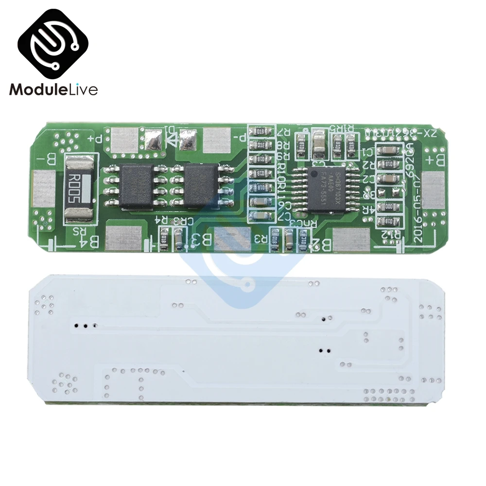 

4S 4A-5A 18650 Li-ion Lithium Battery Protection Board 4 Pack PCB BMS 4.25-4.35V To 2.3-3.0V With Over Protection Module