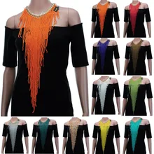 11 цветов, Модная Золотая цепочка, смола, бисер, кисточки, массивная подвеска, длинное ожерелье, женское ювелирное изделие, подарок