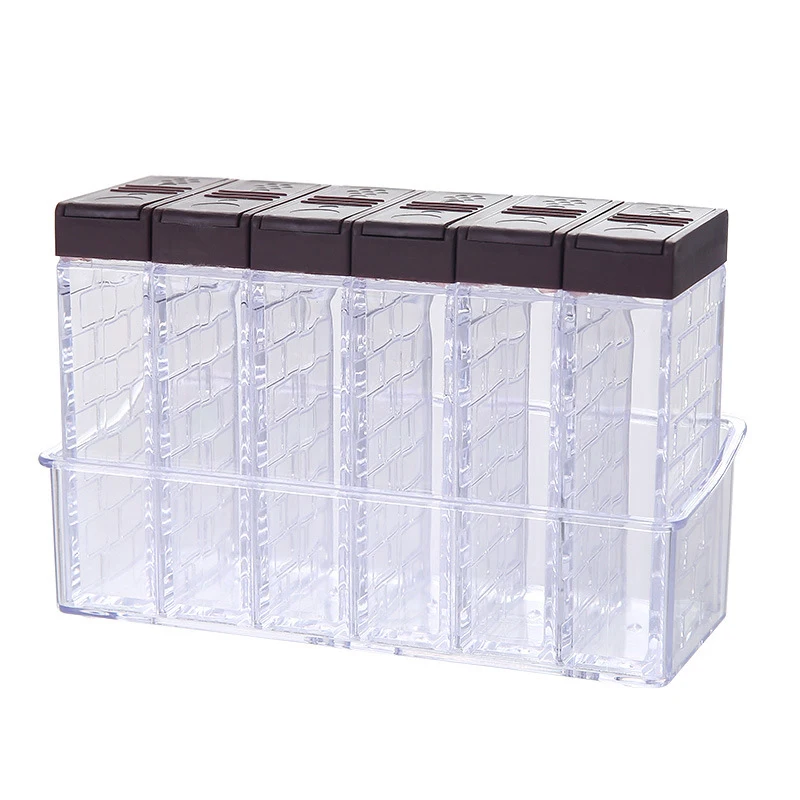 

Box Seasoning Jars Storage Container Condiment Kitchen Tool Convenient Household Spice Rack
