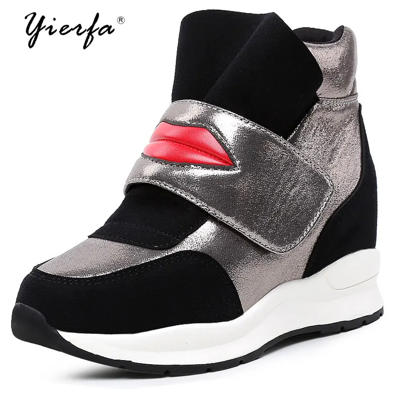 

Running Hiking Thick Bottom Platform Wedges Shoes Woman sports Sneakers Spring Winter Fashion Ladies Students Shoes casual Shoe