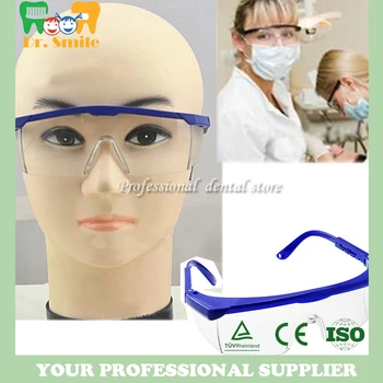 

Dental Protective Eye Goggles Safety Glasses Blue Frame perfect Anti-fog glasses