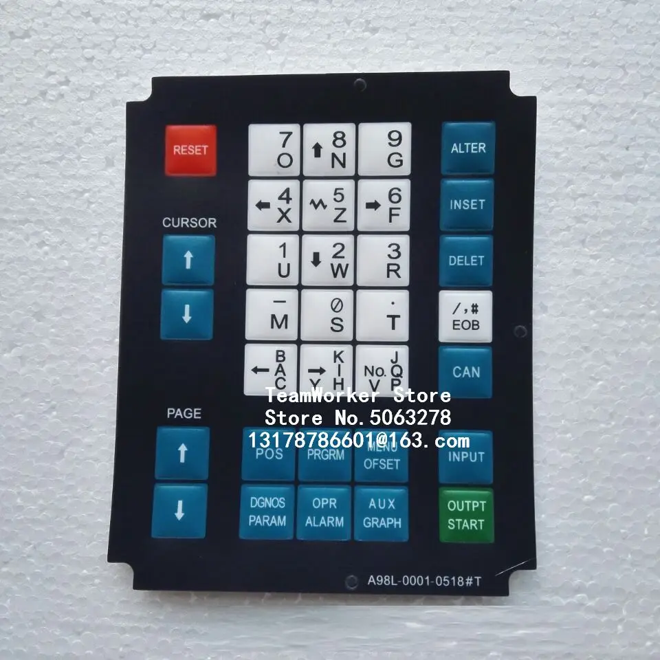 membrana hmi cnc para painel operador de máquina fanuc