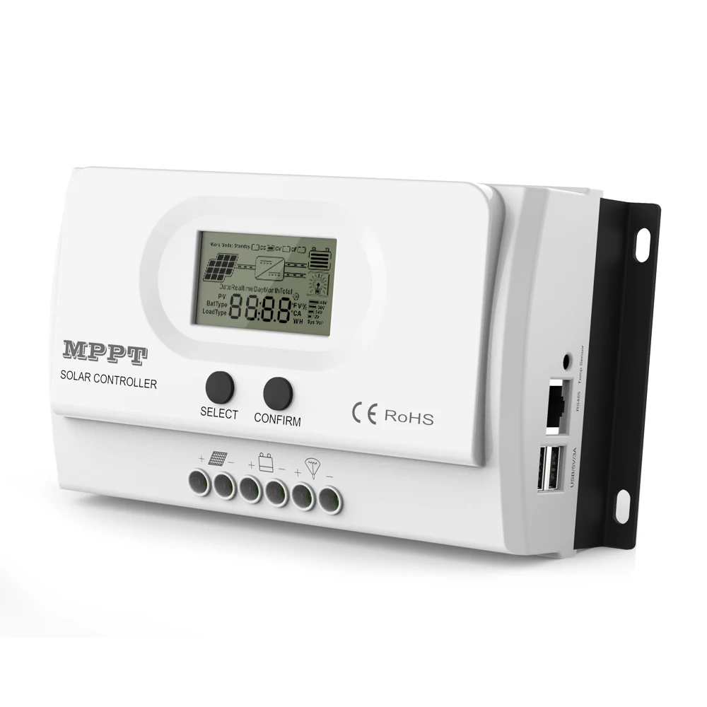 

MPPT 20A Solar Charge Controller 12V 24V Auto,Solar Charge Regulator for Lead-Acid, Lithium Batteries and Load Timer Setting