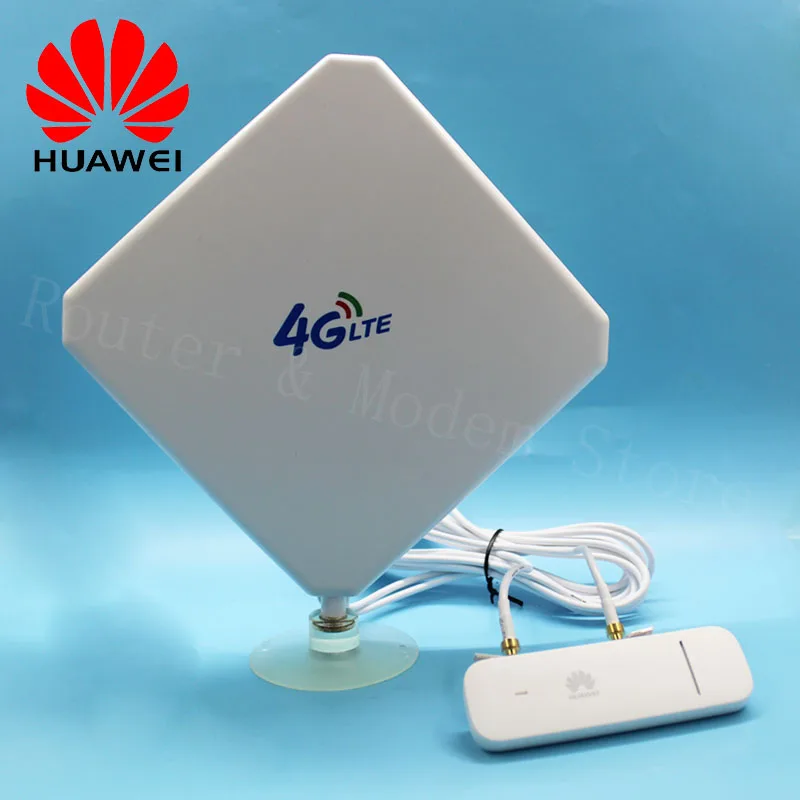 Открыл huawei E3372 E3372h-607 с антенной 4G LTE 150 Мбит/с USB модем 4G LTE USB Dongle E3372h-607 - Цвет: Белый