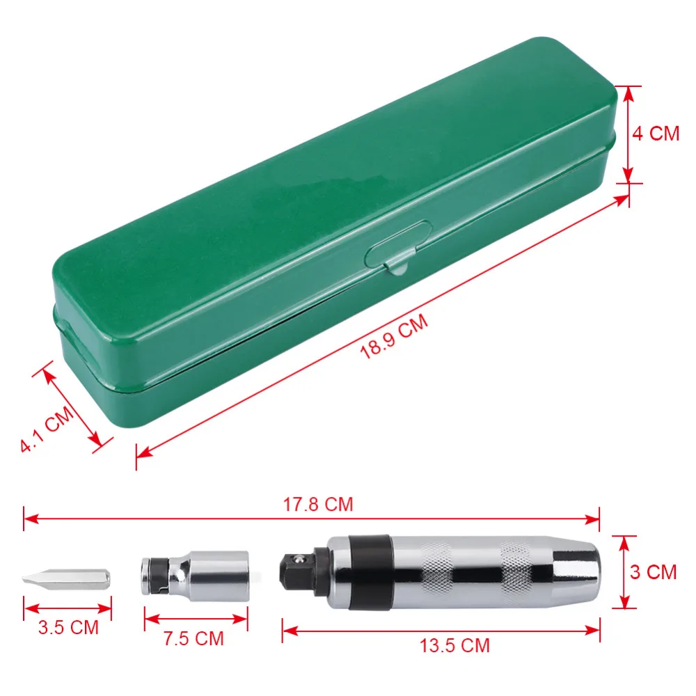 VGEBY 14 шт. 1/" сверхмощный ударный круглый набор отверток с металлической коробкой Реверсивный ручной инструмент для ремонта набор отверток